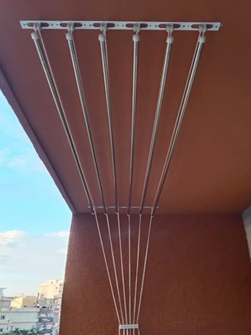 Stainless steel pipes close view
